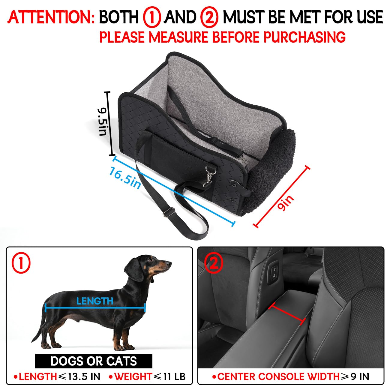 TKYZ asiento para perro, diseño firme y estable durante el viaje