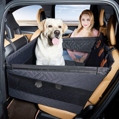 TKYZ extensor de asiento trasero para perros, amplía espacio y descanso cómodo en viajes.
