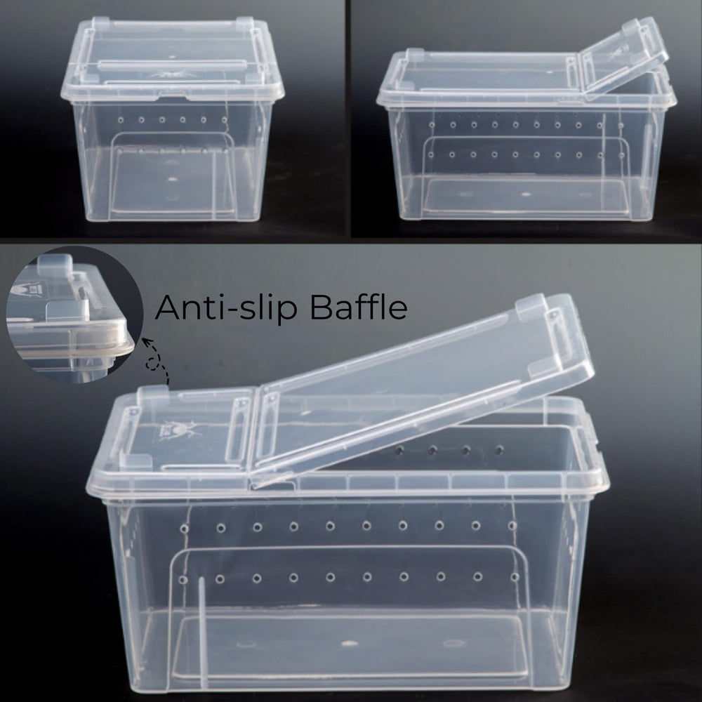 Tlence caja-reptiles-diseno-apilable-interbloqueo para almacenamiento seguro