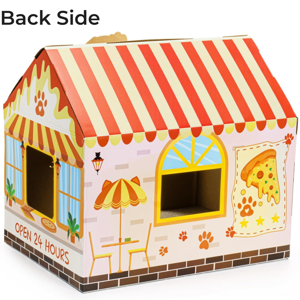 Tlence casa para gatos con espacio amplio para moverse y respirar.