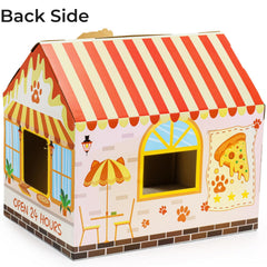 Tlence casa para gatos con espacio amplio para moverse y respirar.