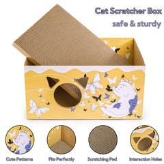 Tlence casa oculta gato con agujero interactivo para juego y exploración