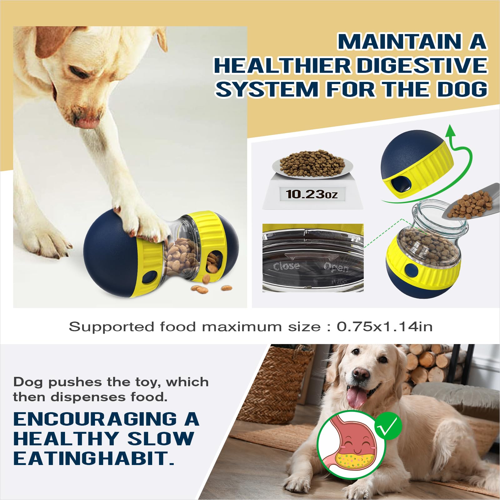 TLKNG Juguete para perros grandes, diseño duradero y seguro.