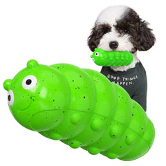 TLKNG larva verde: juguete bouncy para perros medianos y grandes.