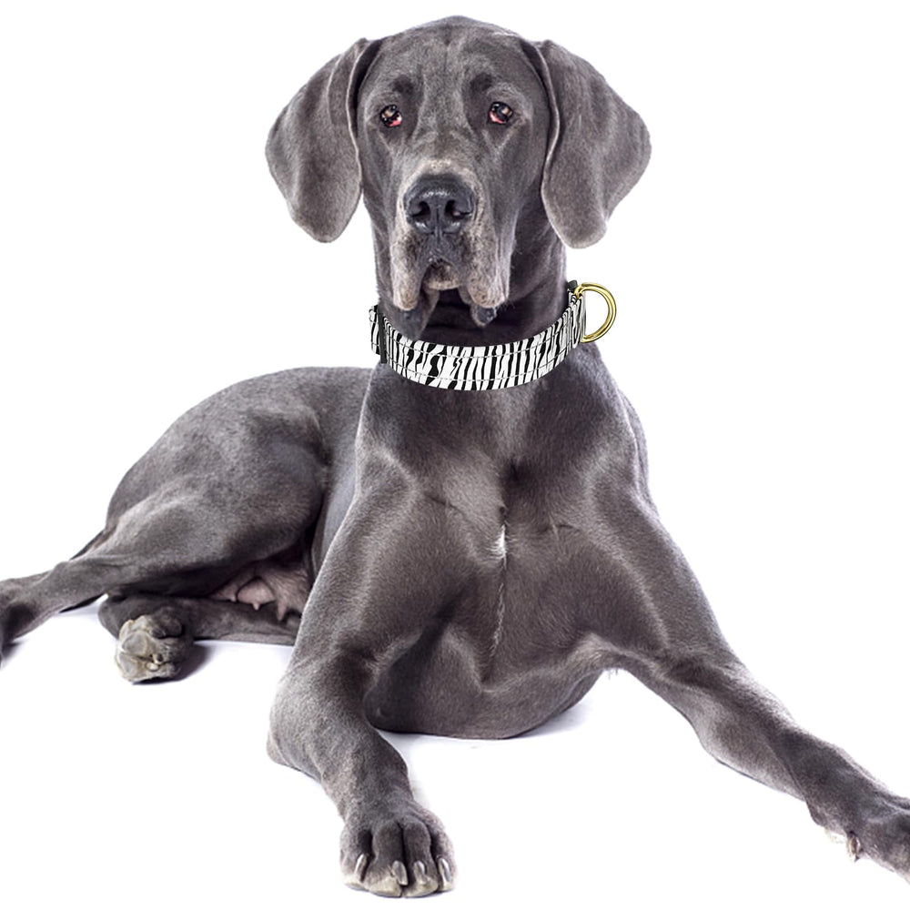 TMOODEL collar boho zebra grande para perro, estilo único