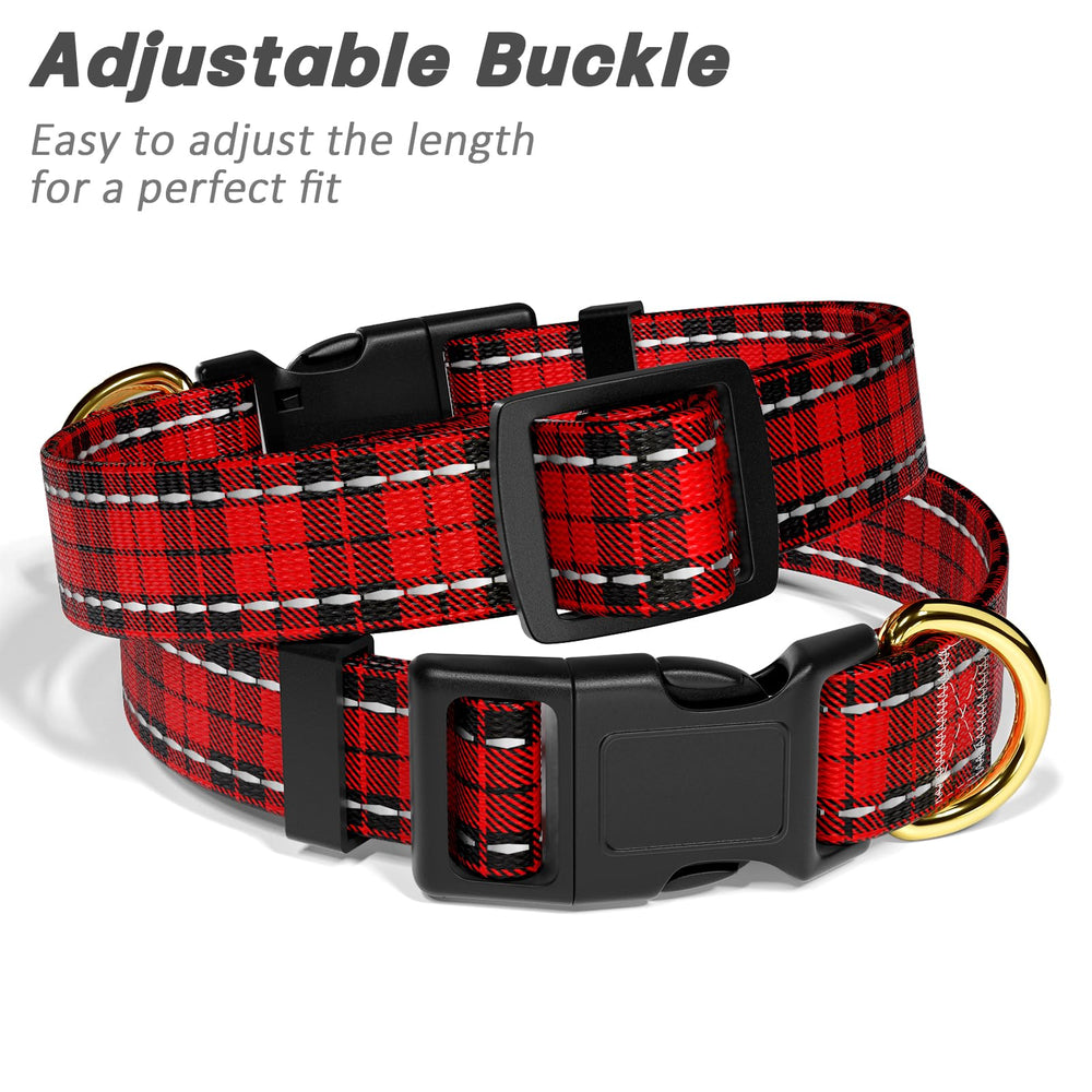 TMOODEL collar de nylon reflectante, resistencia y confort diario.