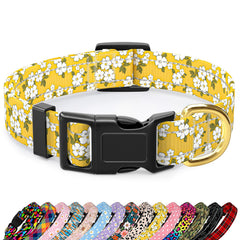 TMOODEL collar reflectante con diseño floral, mejora visibilidad nocturna y estilo.