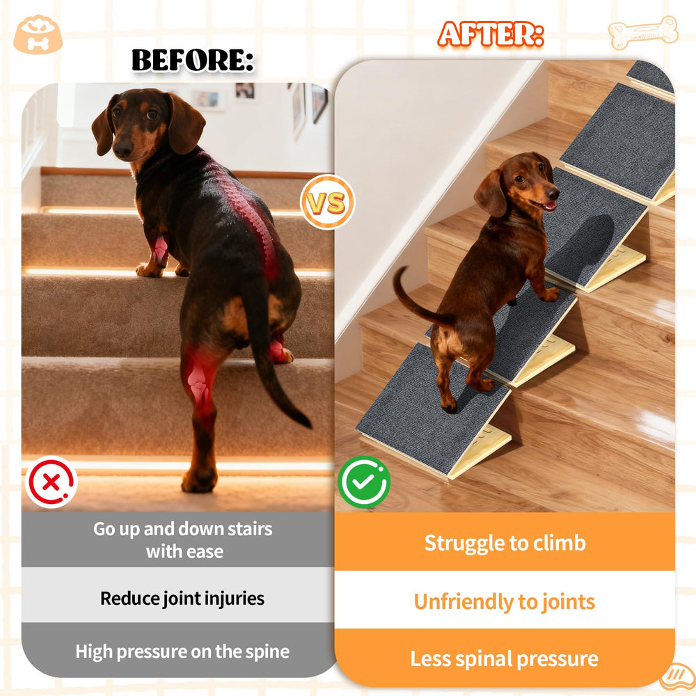 TNELTUEB escalera para perros: diseño ligero para transportar con facilidad.