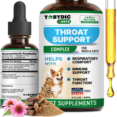 Gotas Tobydic para tos en perros y gatos, alivio natural diario.