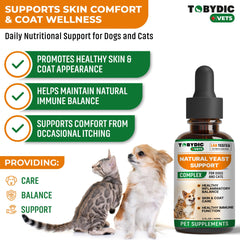 TOBYDIC Drops, aplicación de gotas para orejas de mascotas.