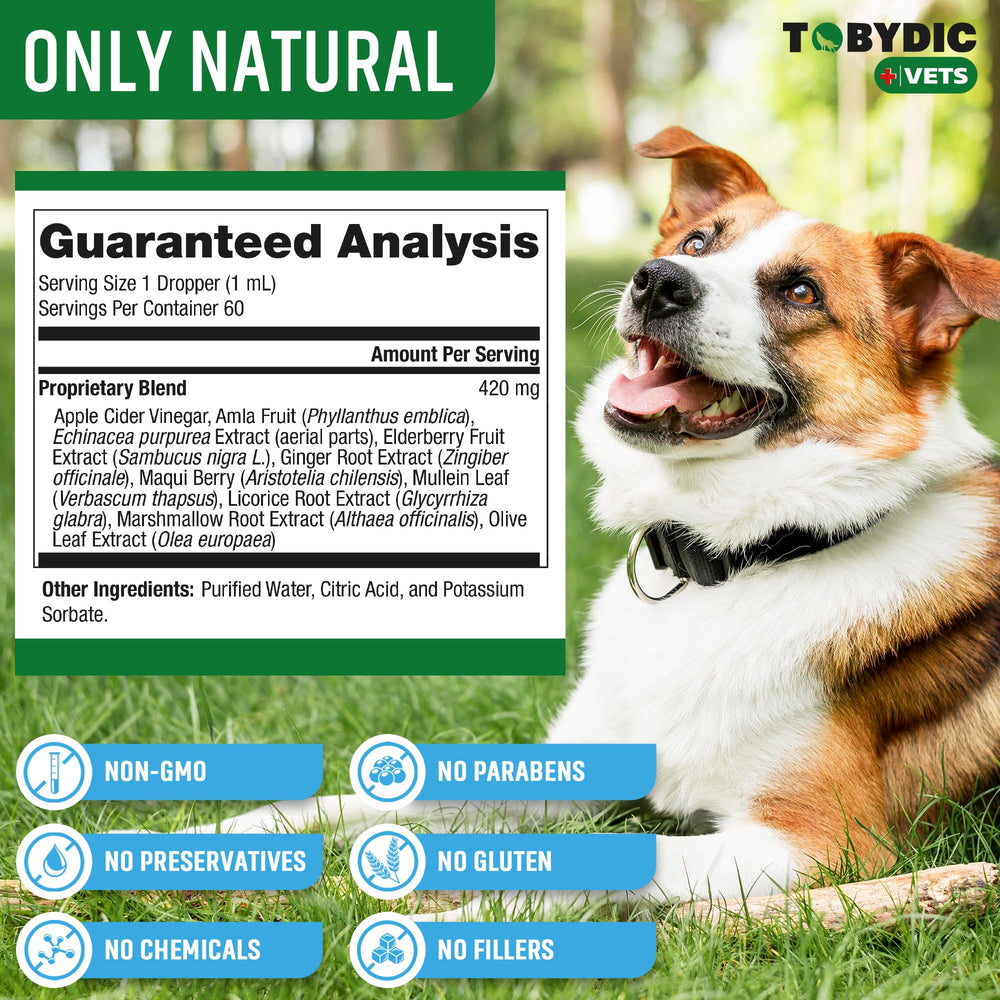 Uso doméstico de Tobydic para apoyar el sistema respiratorio de perros y gatos.