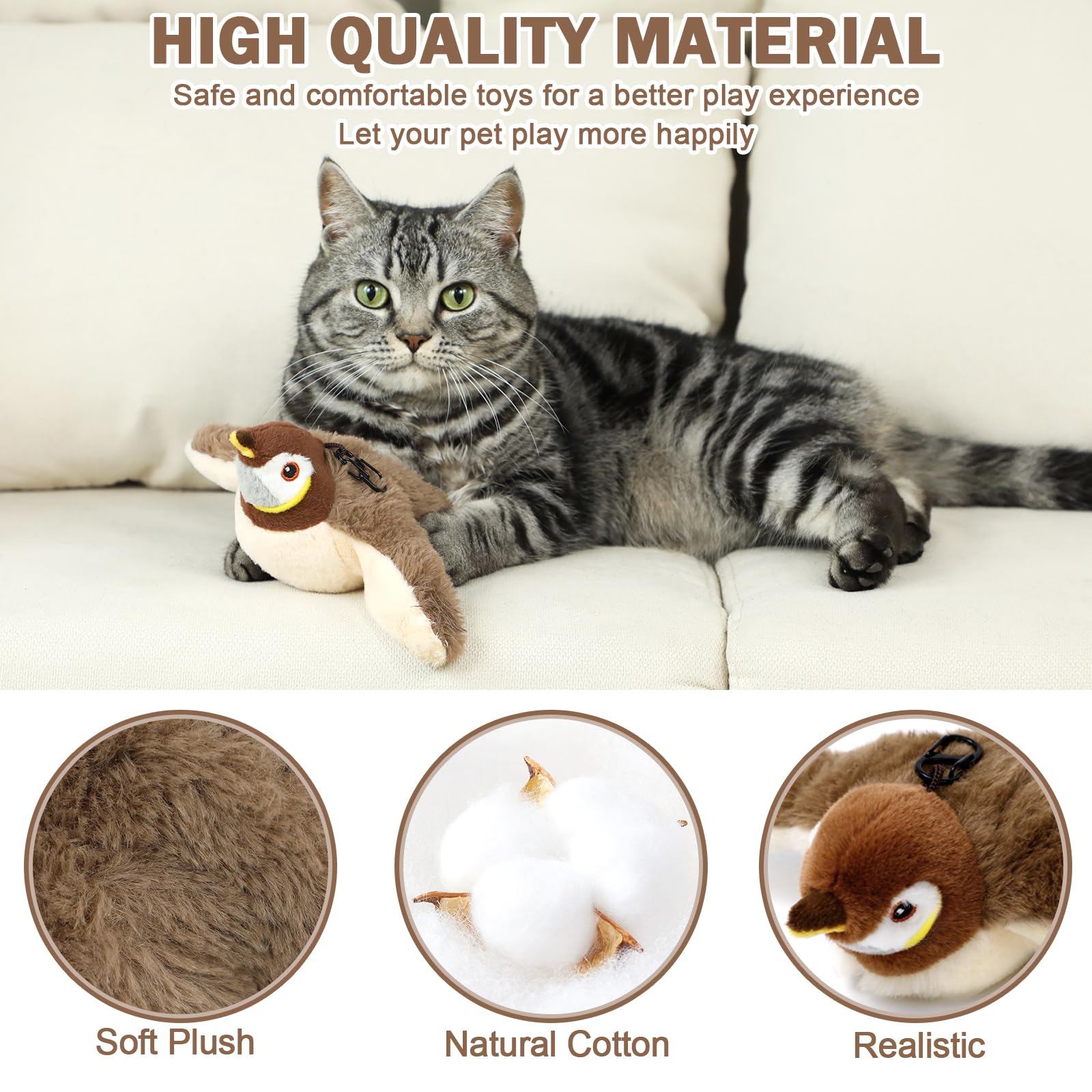 Tocirelo barriga con bolsita de catnip para emoción del gato.