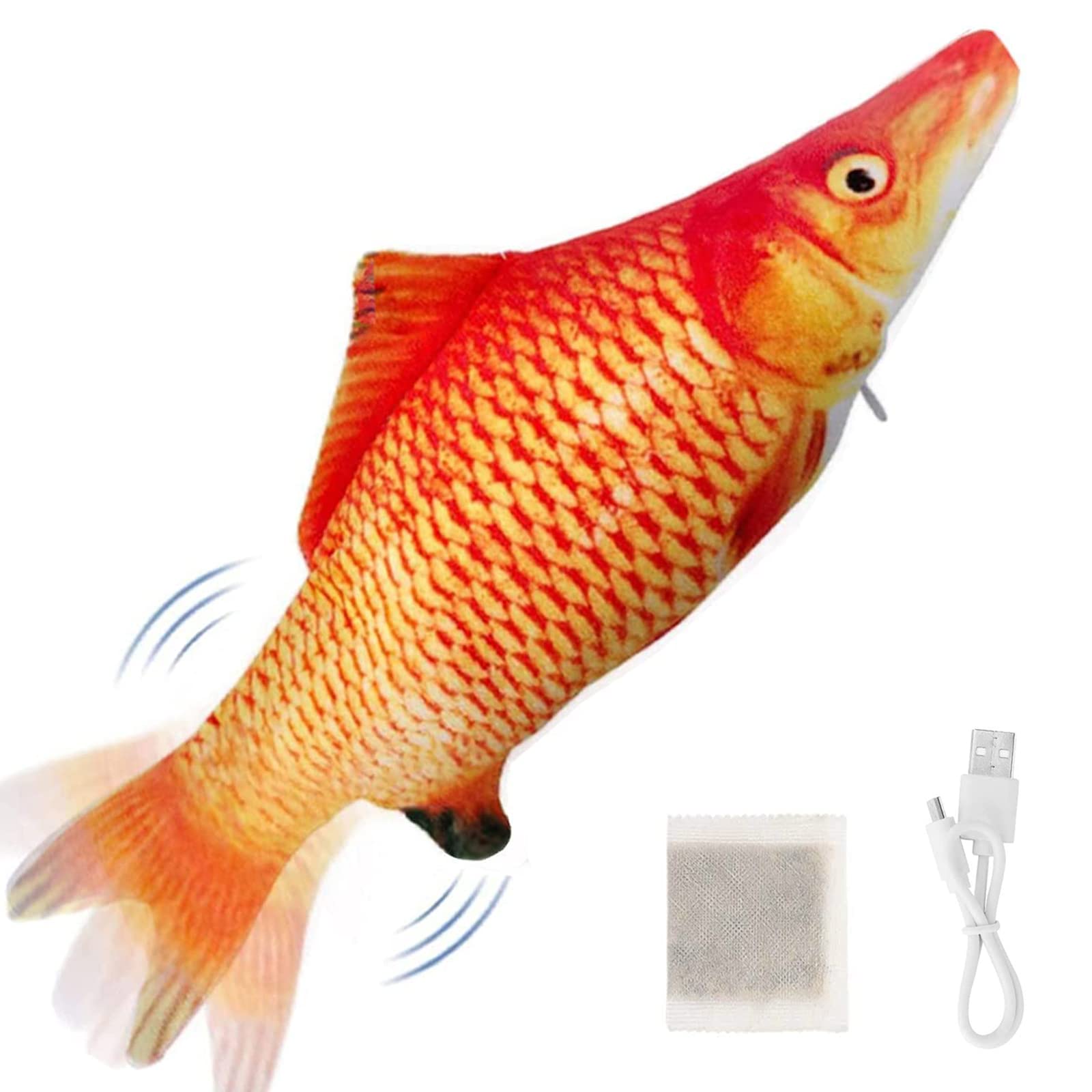 Pez interactivo Tocirelo para gatos, ideal para estimular el juego.