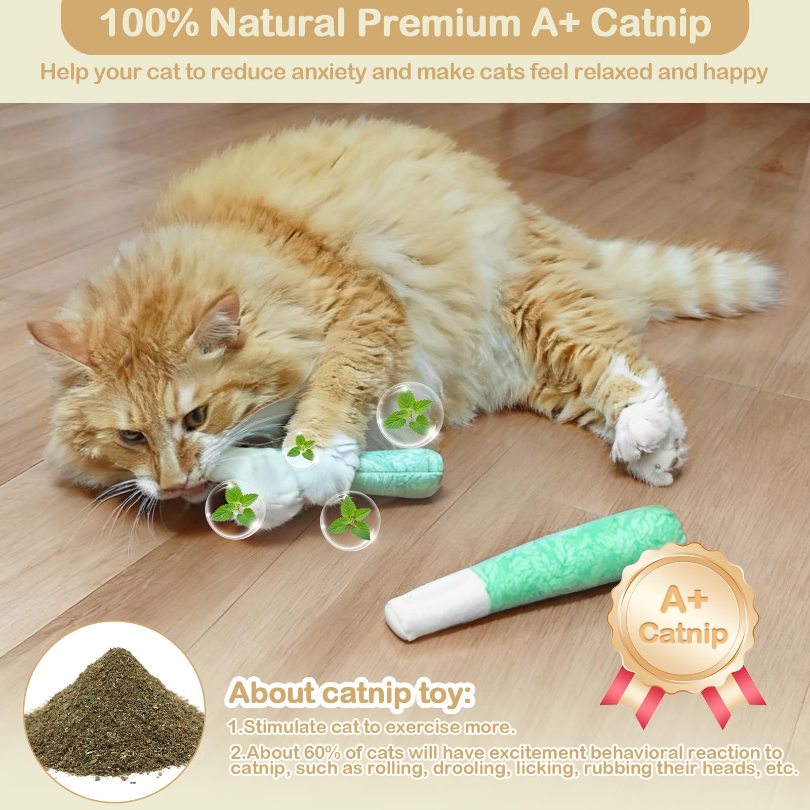 Tocirelo juguetes catnip detalle, aroma natural que invita a jugar