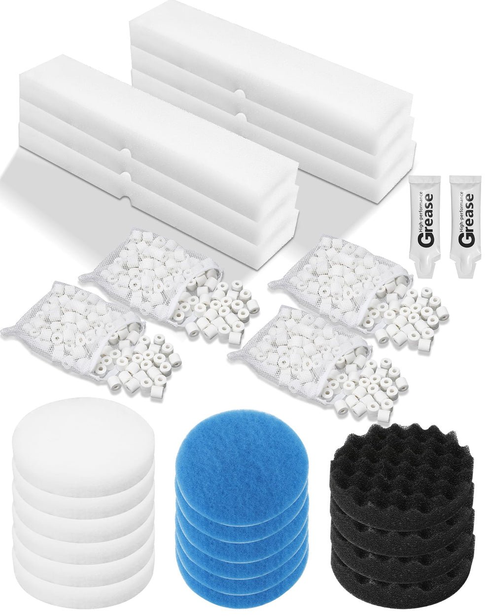 Tofcbye kit Fluval biomax, bolsas para filtración eficiente en acuarios.