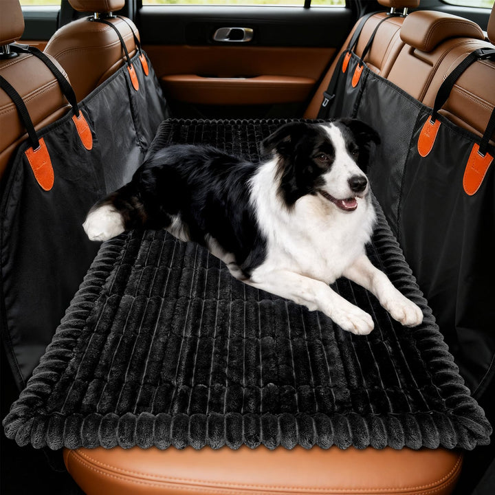 tokameiu cubre asiento perro coche trasero, antideslizante y protector para viajes.