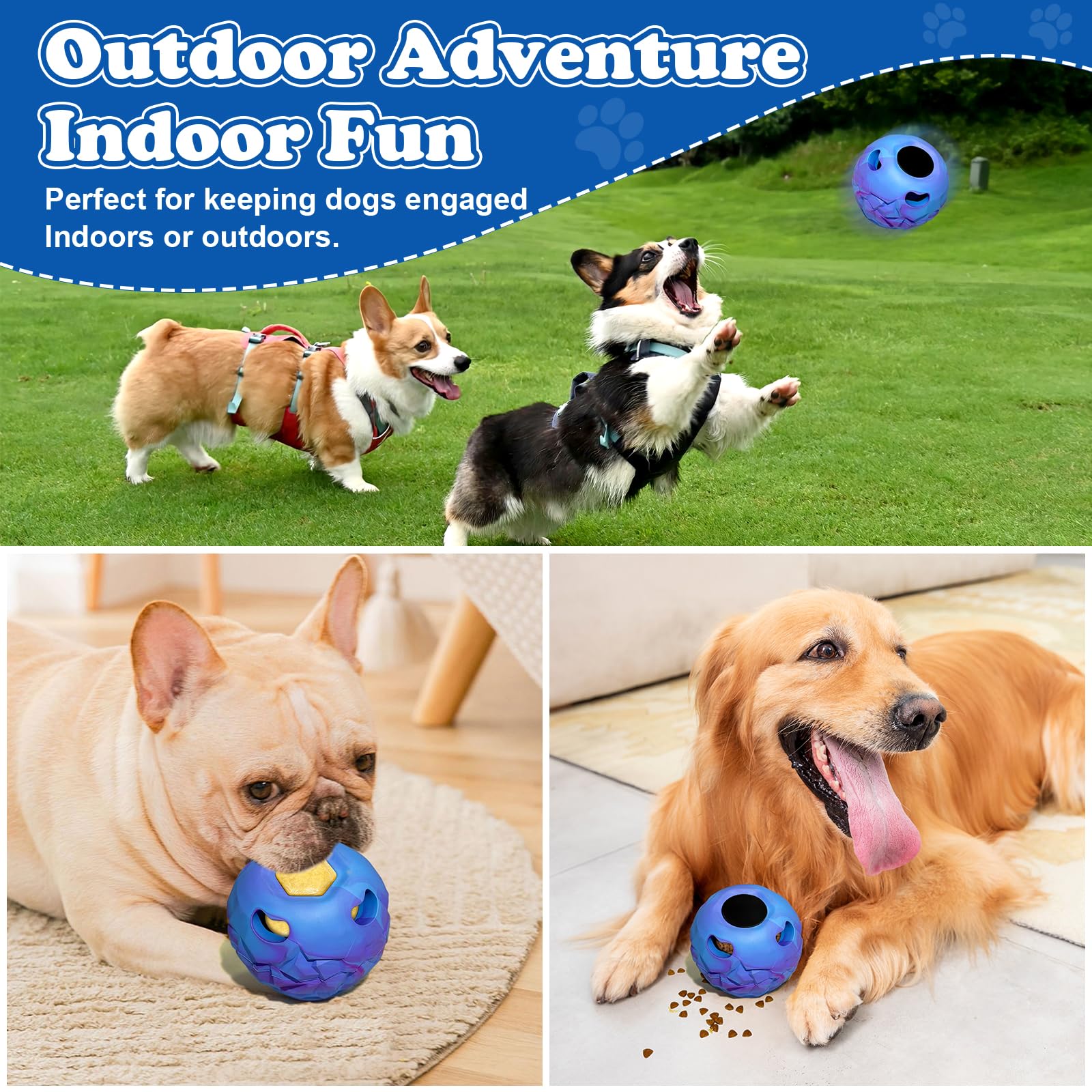 Tokwidget juguete masticable para perros grandes, resistente y duradero