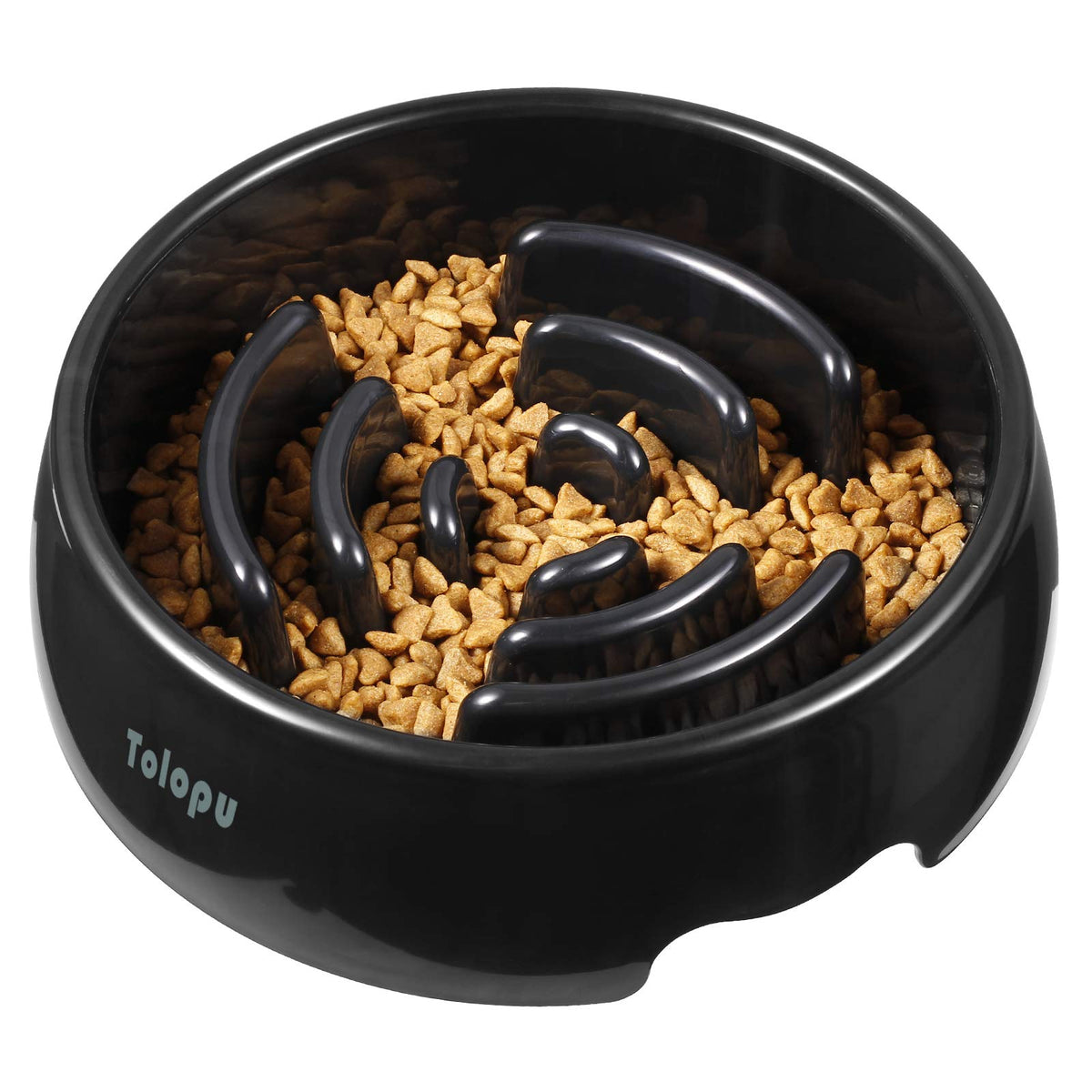 Tolopu comedero lento para perros grandes, capacidad de 8 tazas, ayuda a comer despacio.