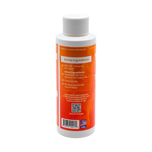 ToltraMax Toltrazuril 2.5% con dosificador para dosis precisas.