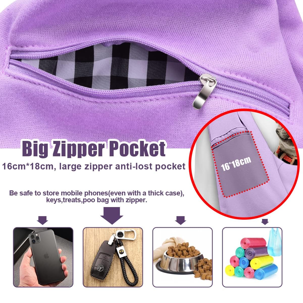 Tomkas bolso para perro pequeño, perfecto para salidas diarias y paseos.