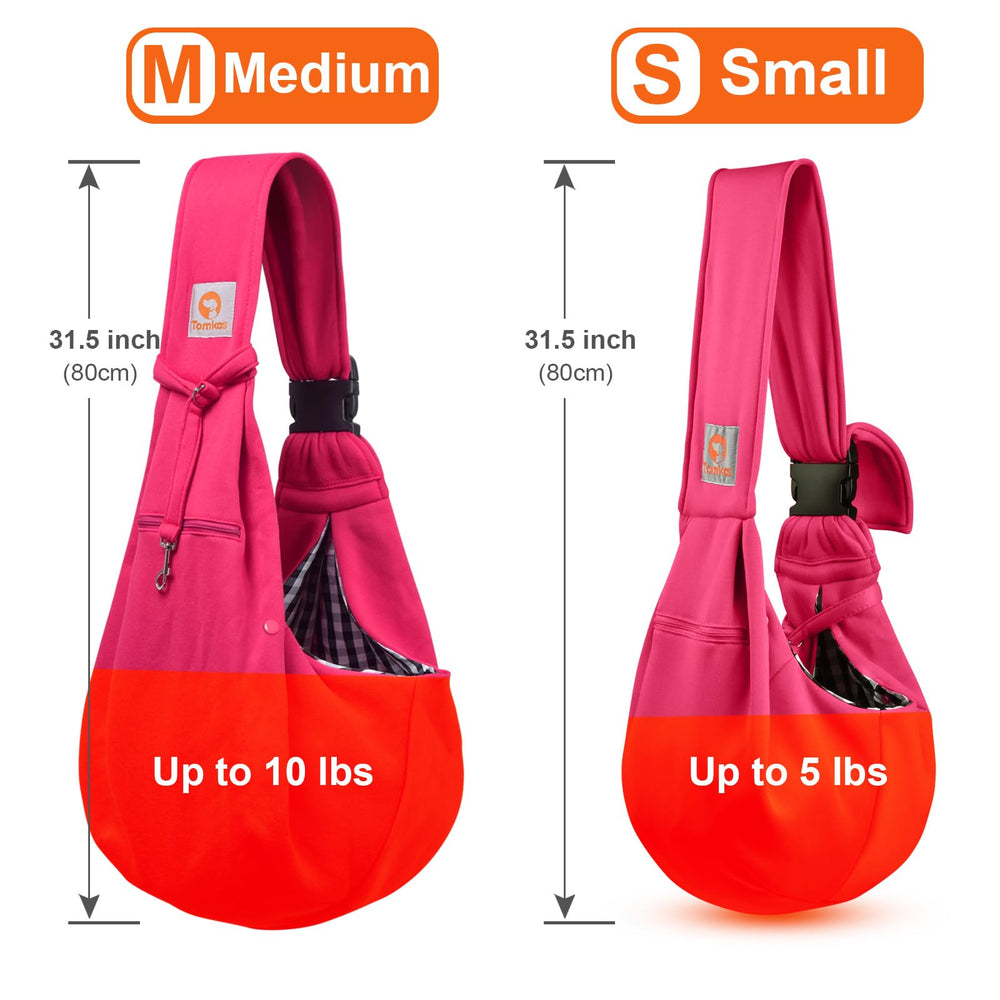 TOMKAS compatible con mascotas de 2 a 7 libras para transporte cómodo.