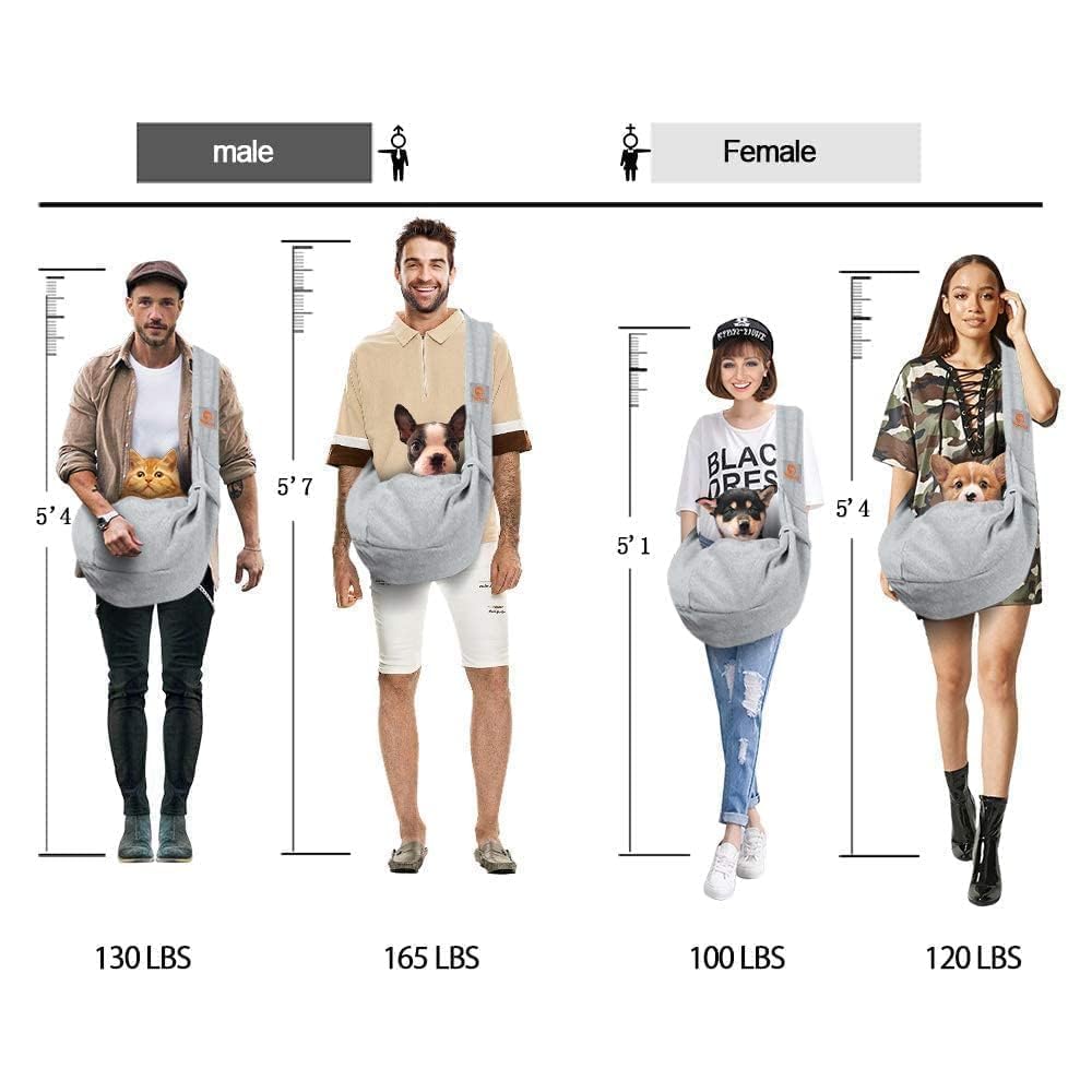 TOMKAS Sling apto para mascotas de 3-10 lb, cómodo y ligero.
