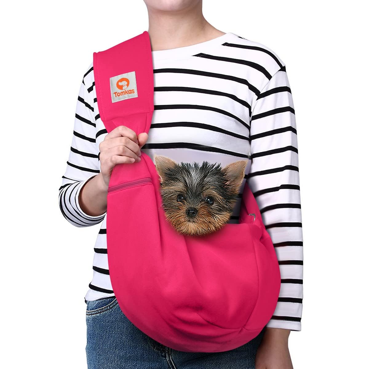 Tomkas Bandolera: exterior con bolsillo de cremallera para llaves y teléfono.