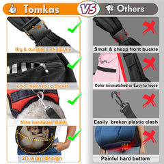 Tomkas sling con cierre de seguridad para mantener al perro cómodo y seguro