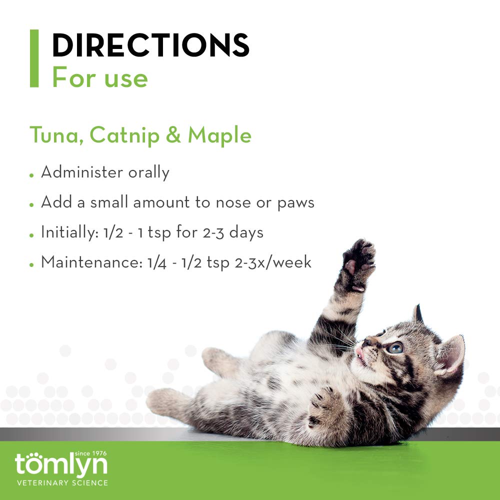 Tomlyn Laxatone gel sabor arce, sabor que muchos gatos aceptan