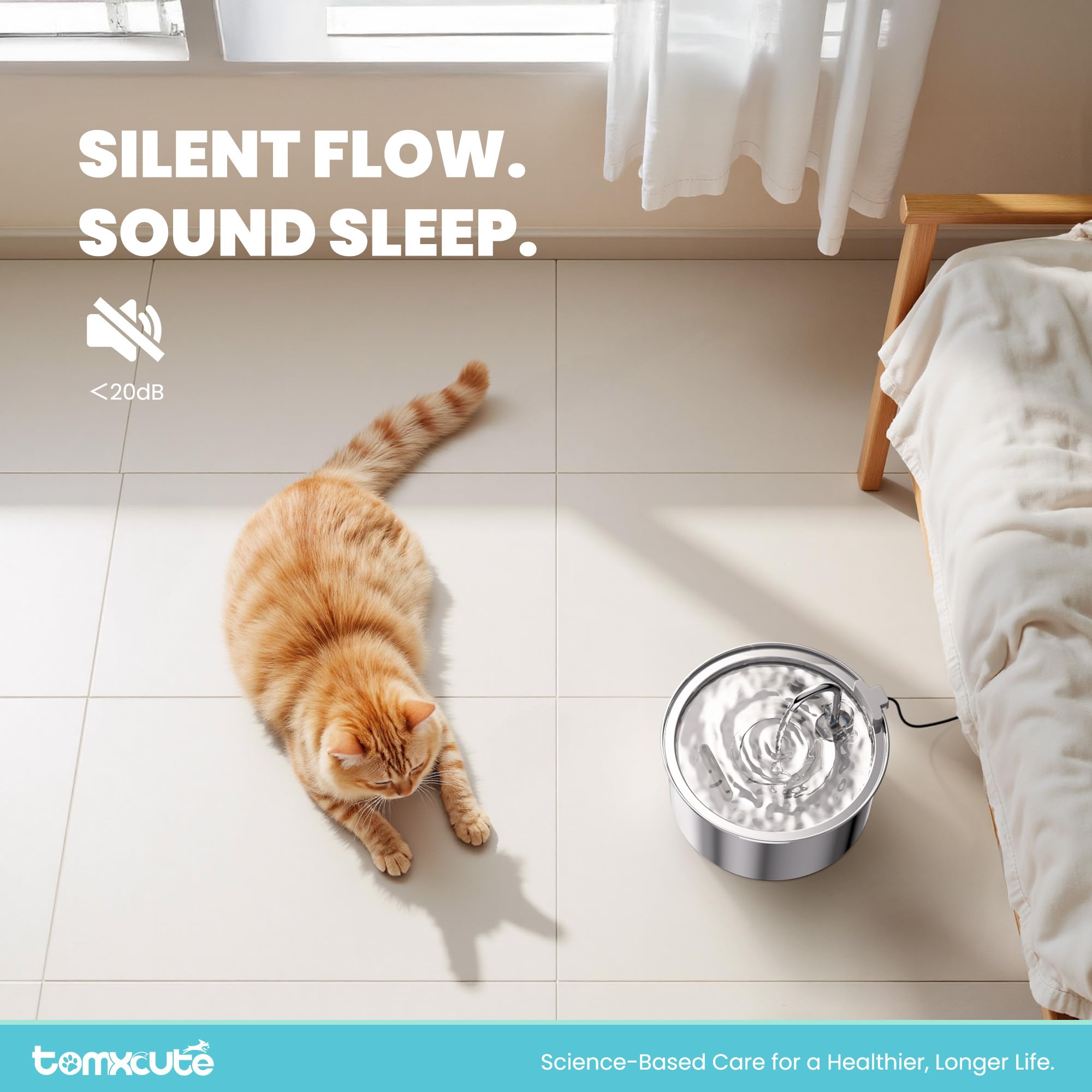 Tomxcute bomba 5V, ultra silenciosa para un flujo suave y tranquilo.