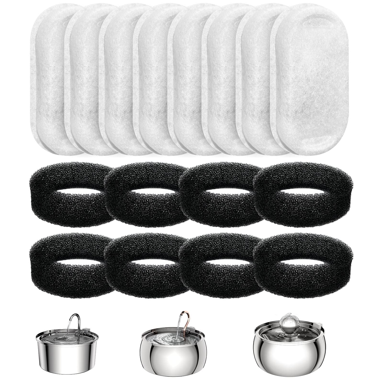 Filtros Tomxcute compatibles BE-0004 y PET-0007, protección del agua del gato.
