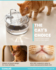 Tomxcute vidrio claro, detalle del flujo para monitorizar el nivel de agua.