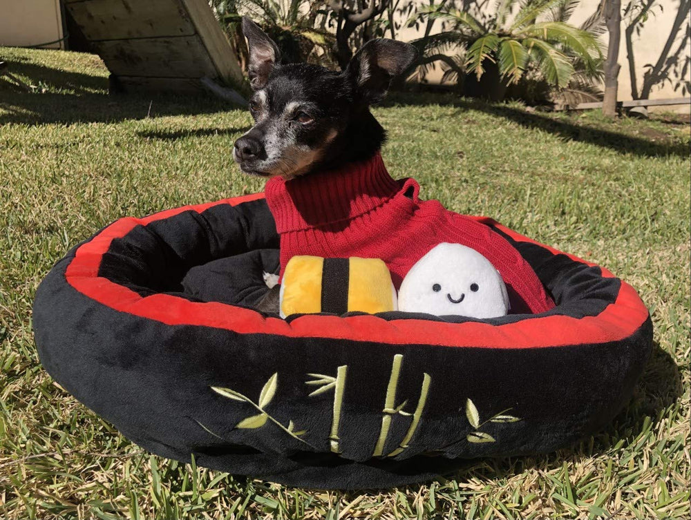 TONBO Sushi Bed: centro peludo para sueño cómodo y profundo.