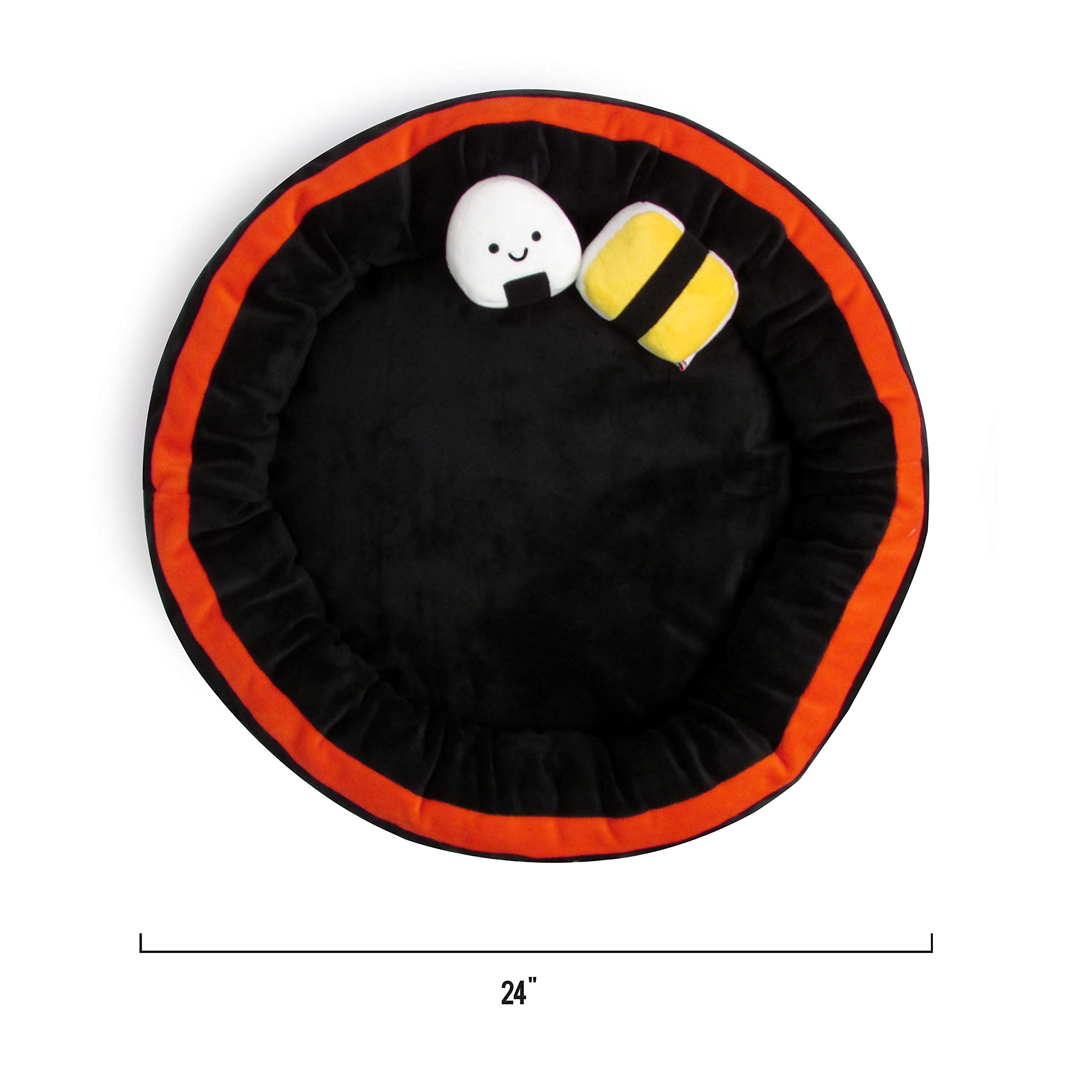 TONBO Sushi Bed: diámetro de 24 pulgadas para mascotas pequeñas.