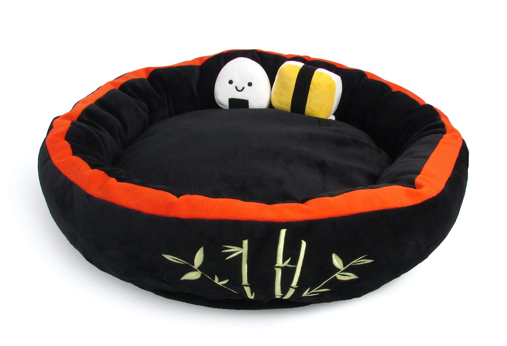 TONBO Sushi Bed: vista general de la cama suave para perros y gatos.