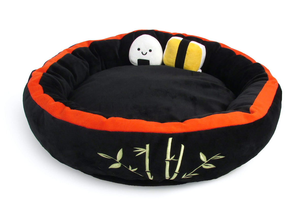 TONBO Sushi Bed: vista general de la cama suave para perros y gatos.
