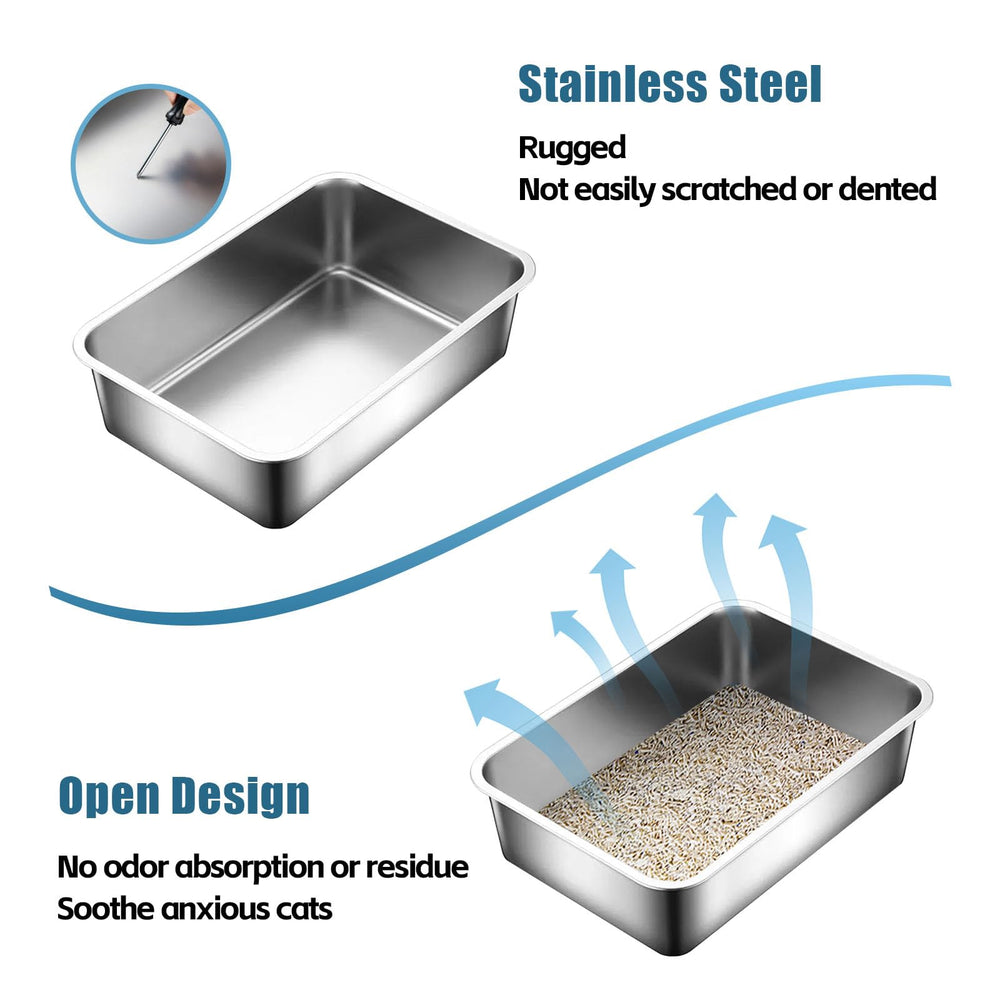 Caja de arena Tondid de rápido limpieza y mantenimiento sencillo.