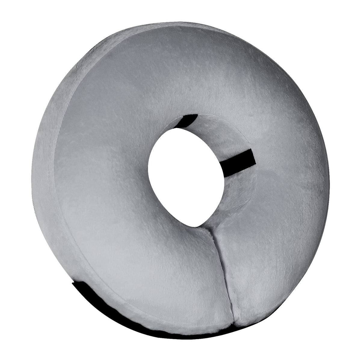 Tonqixope collar cono inflable para perros gris XL, cómodo y práctico.