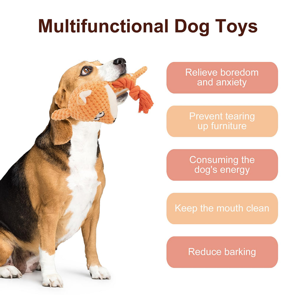 TONYFY Zorro naranja compacto, ideal para perros pequeños y medianos.