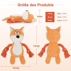 TONYFY Juguete peluche con diseño de zorro naranja para combatir el aburrimiento.