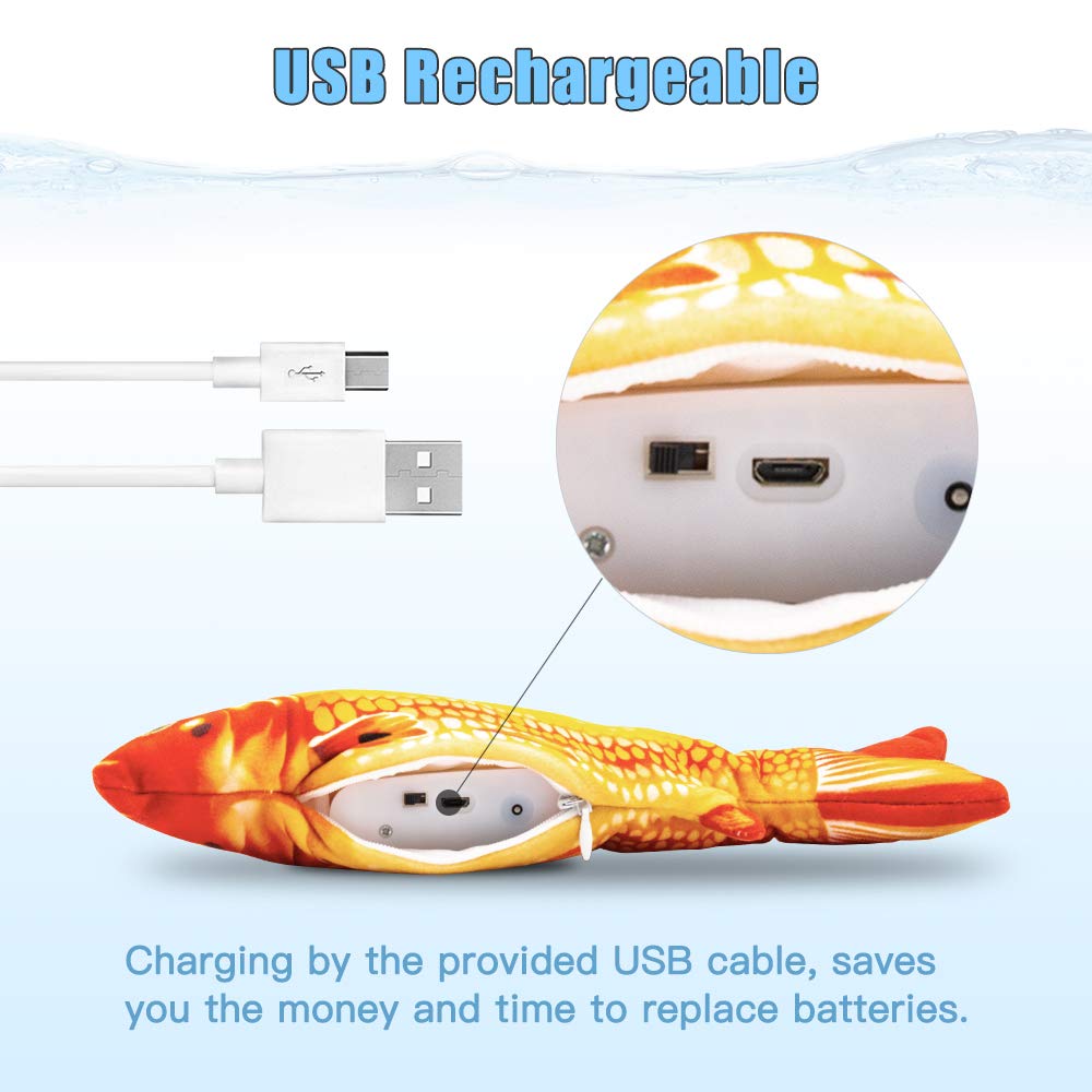 TOOGE pez con sensor integrado activa la cola al tocar.