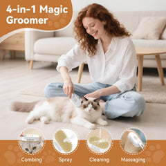 Cepillo TOOLIAR para mascotas con motor de bajo ruido para grooming tranquilo