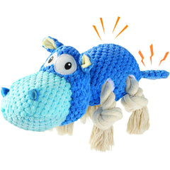 TOOPTATE Juguete para perros agresivos azul, resistente y duradero para mordidas.