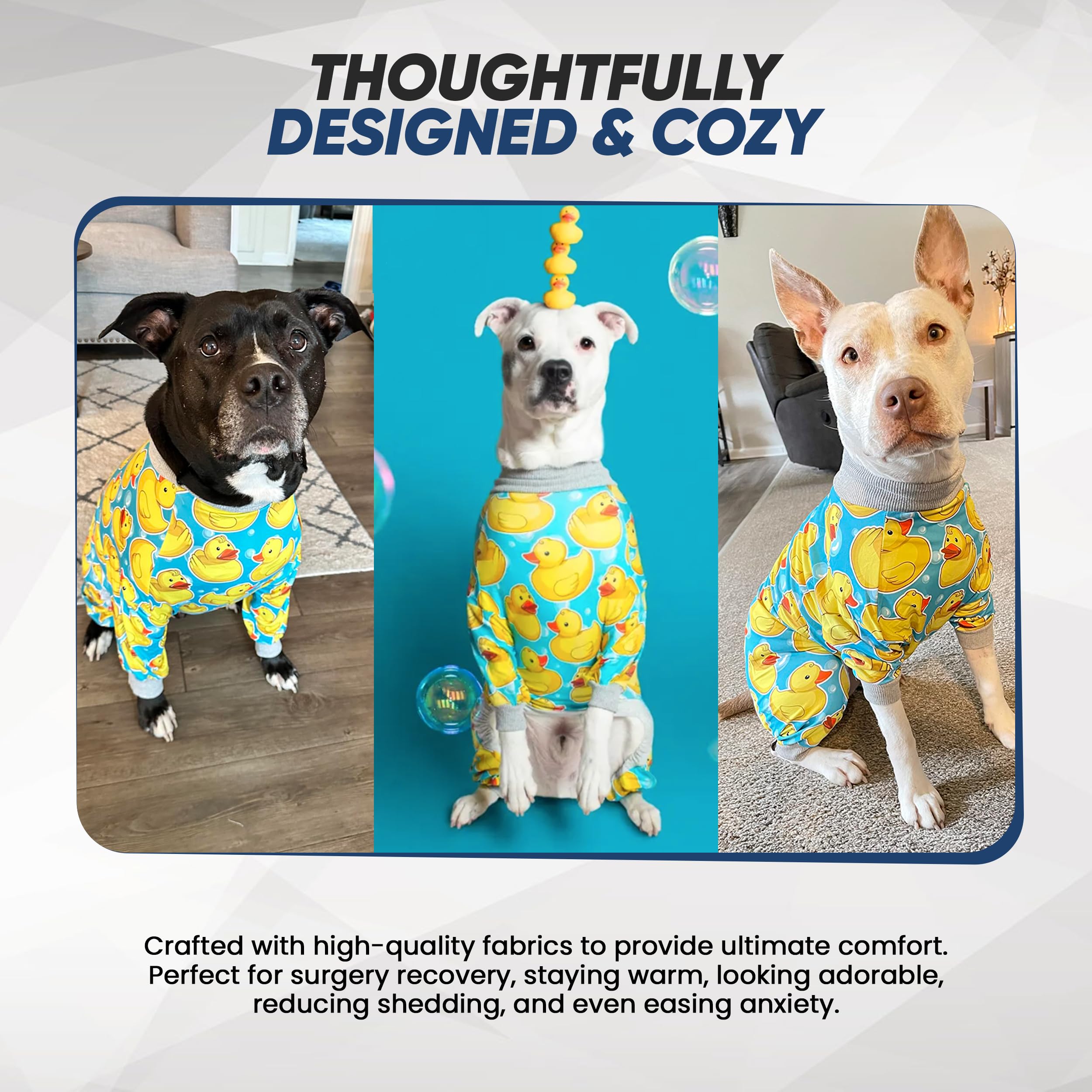Tooth & Honey pijama pit bull cierre fácil para ponérselo.