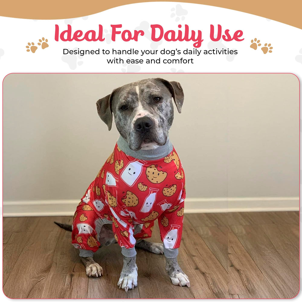 Tooth & Honey Pijama Pitbull, diseño leche y galleta para movilidad