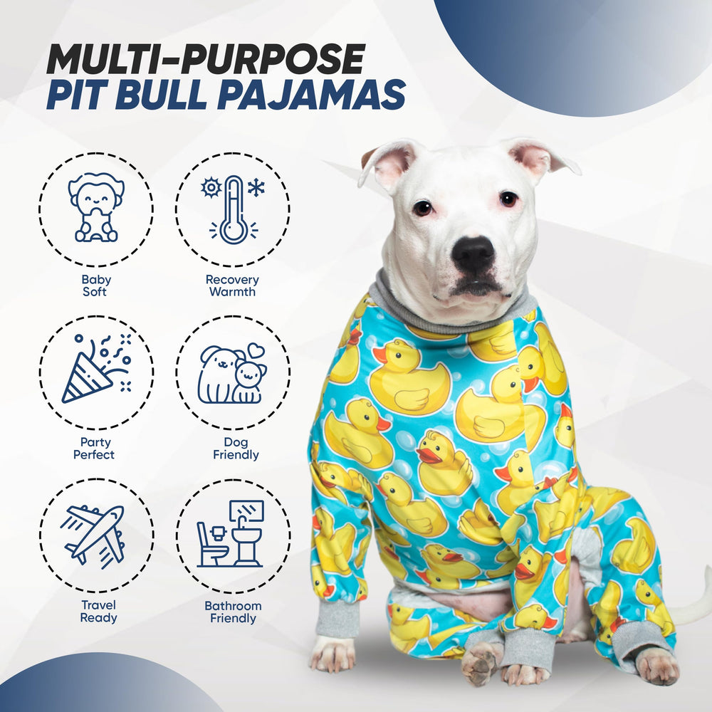 Tooth & Honey Pit Bull Pajamas ribete gris: estilo funcional para perros