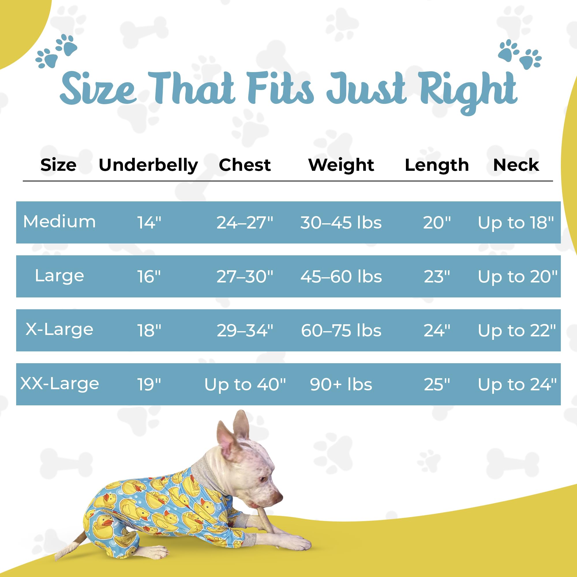 Tooth & Honey Pit Bull Pajamas cierre práctico: ajuste cómodo al ponértelo
