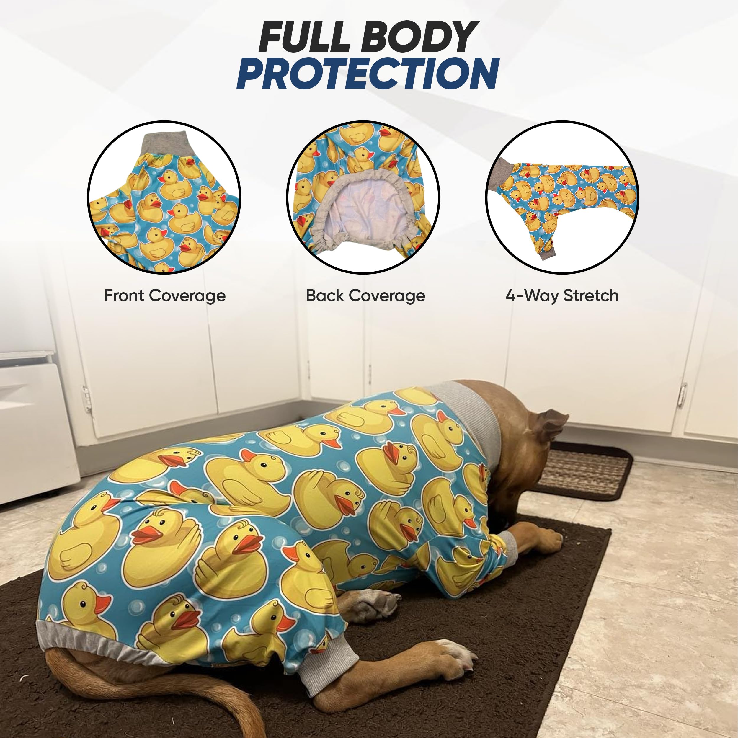 Tooth & Honey Pit Bull Pajamas patito de goma: ideal para juego y calma