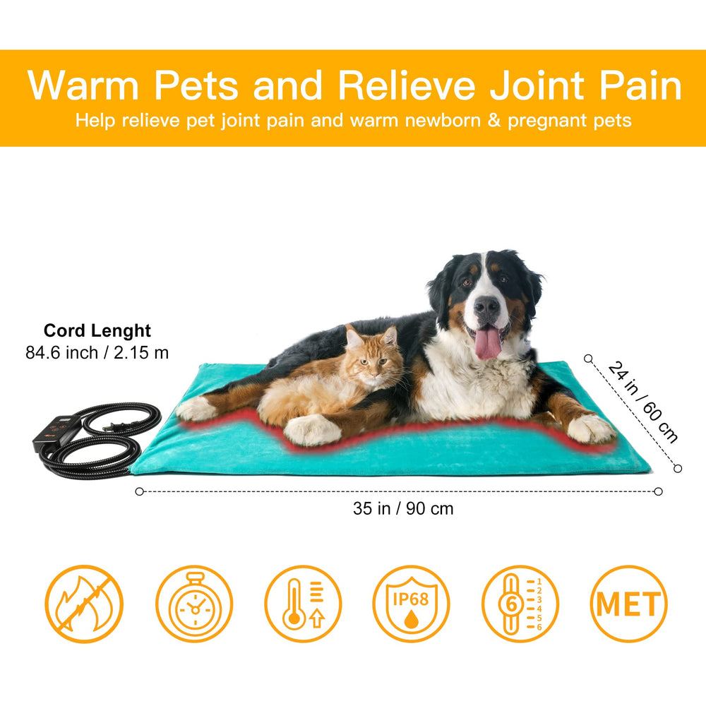 Toozey control con pantalla y ajuste de temperatura para calor cómodo.