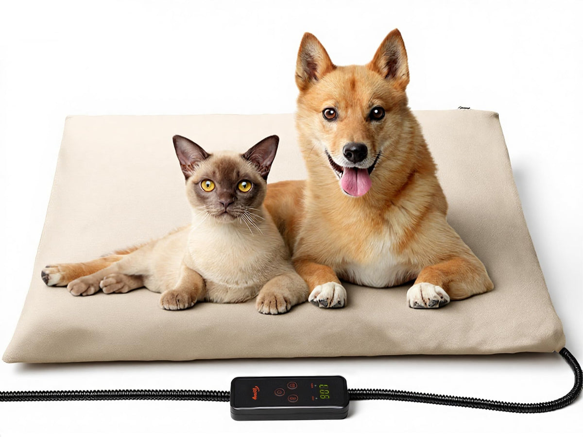 Toozey almohadilla calor perros, control de temperatura de 6 niveles para comodidad.